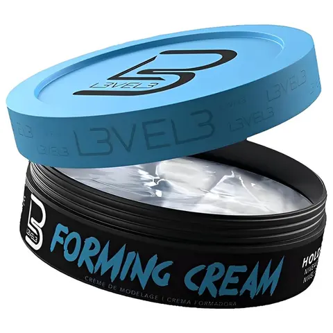 L3VEL3 Forming Cream - Natural Look Hairstyle - Improves Volume - No Stickiness Level Three Hair Cream - Level 3 Gel Haircare Daily
