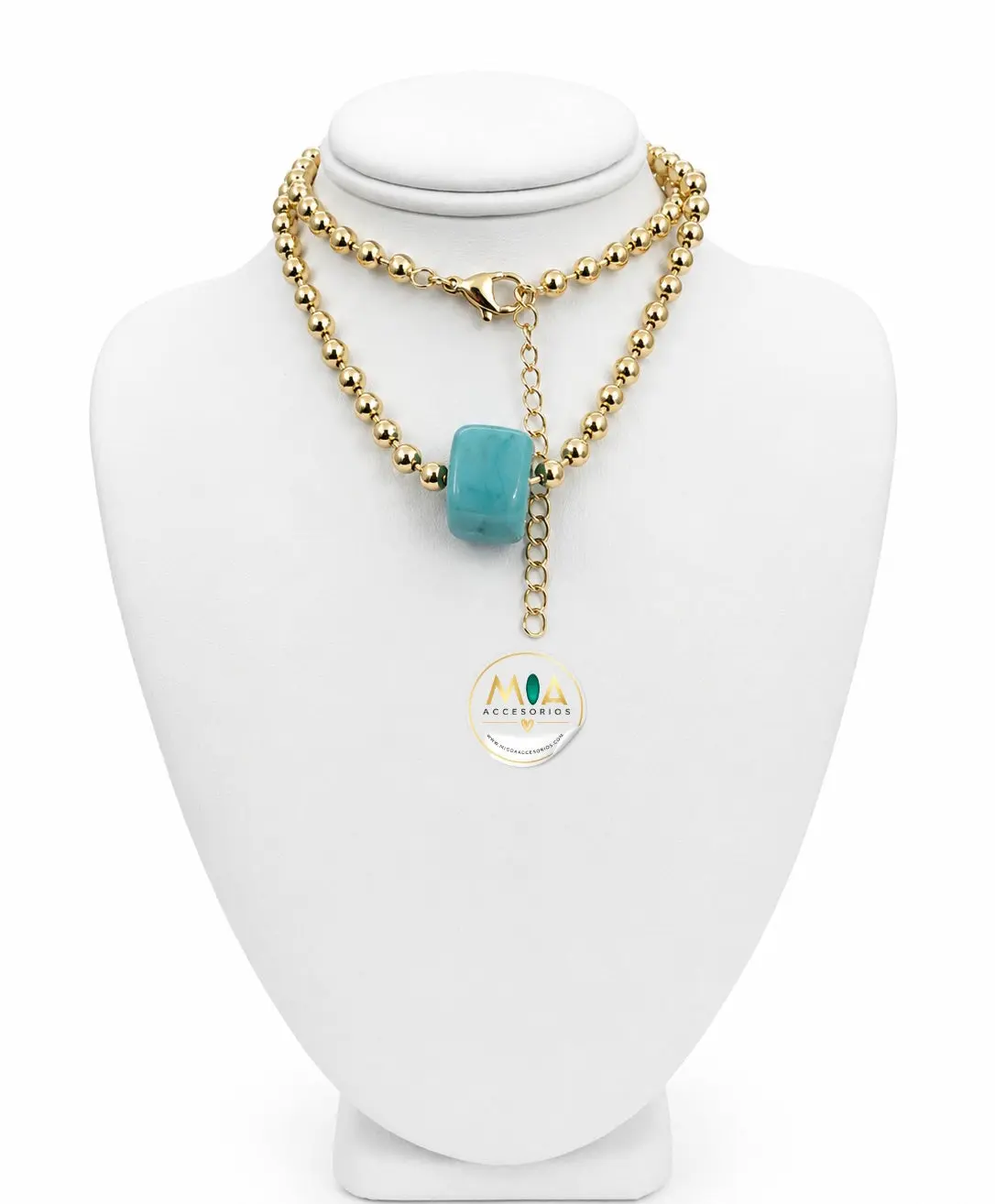 Aqua Charm Necklace