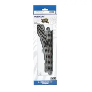 212 MAIN Bachmann Williams HO Ez Command DCC Left Turnout, Easy Install, Low Profile Farm Animal & Poultry Supplies Toy