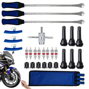 Tire Changing Tool Portable Steel Tire Spoons Tire Iron Motorcycle Tire Changer Tire Changing Lever Iron Tool Kit Tire