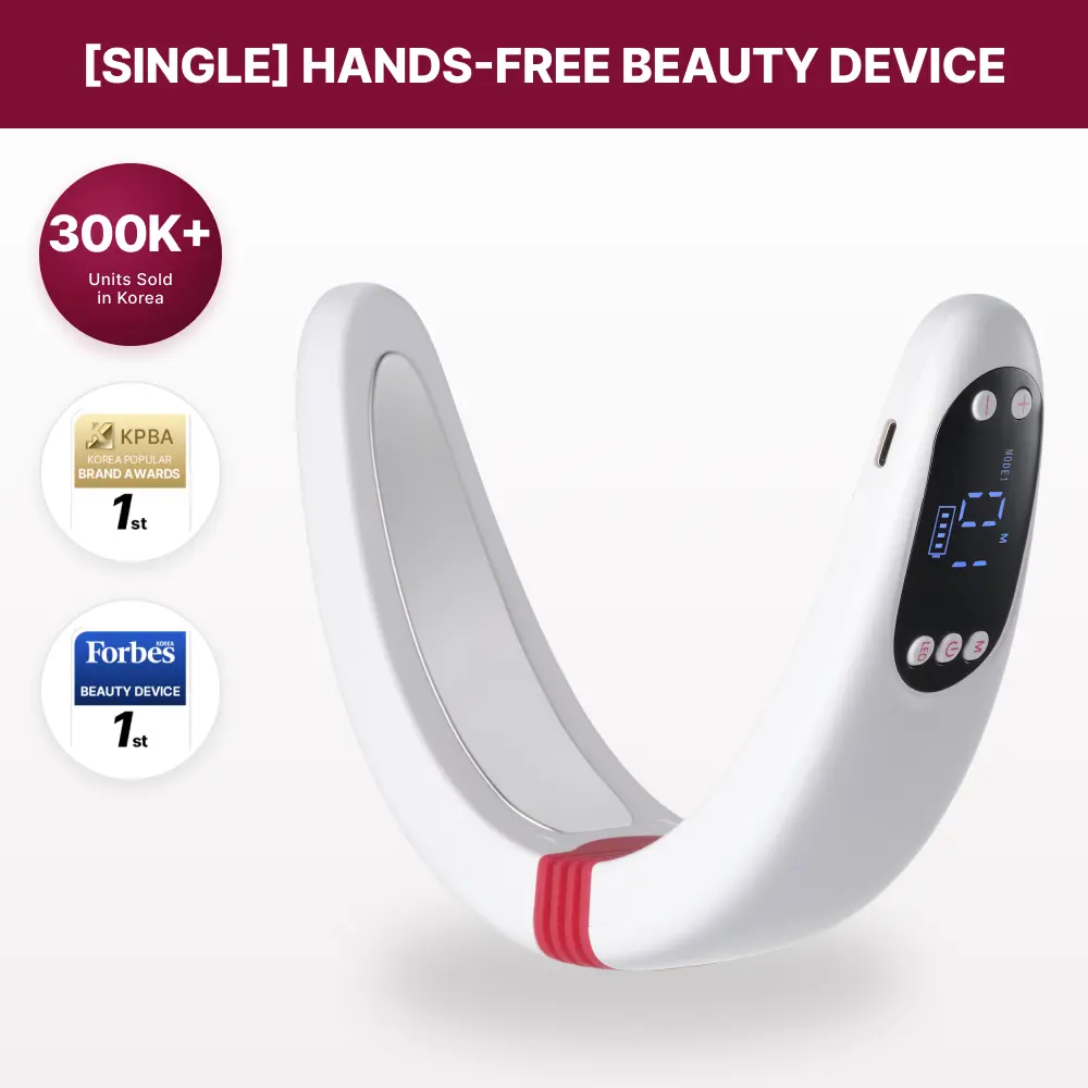 [beaund] NMODE Pro Device  Facial Massager LED K-Beauty Device No.1 for Chin, Jawline Hands-free