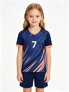 Sports Set 26/27, Boys Girls Soccer Jersey, Breathable Football Fan, Holiday Gift, Training & Casual Wear