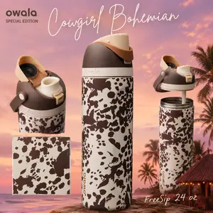 Limited Edition Owala Color Drop Cowgirl Core 24oz FreeSip Leakproof Water Bottle