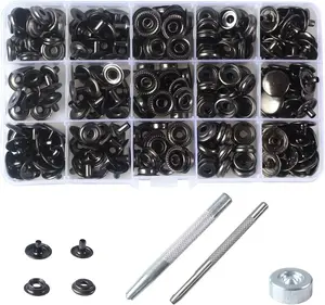 70 Sets 15Mm 5/8" Heavy Duty Snap Fasteners Kit, Metal Snaps for Leather Crafts Sewing Repair Clothing Button Kit with Snap Installation Tool Wenzhou Inton Ltd.