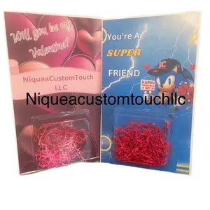 NiqueaCustomTouch LLC Large Valentine's Day Board with Red Decorative Elements