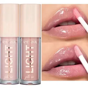 FANDAIYAN 2Pcs Mirror Pearl Lip Gloss Set Waterproof Long Lasting Moisturizing Lipstick Shine Glitter Lip Gloss Women Makeup Cosmetics Hydrating