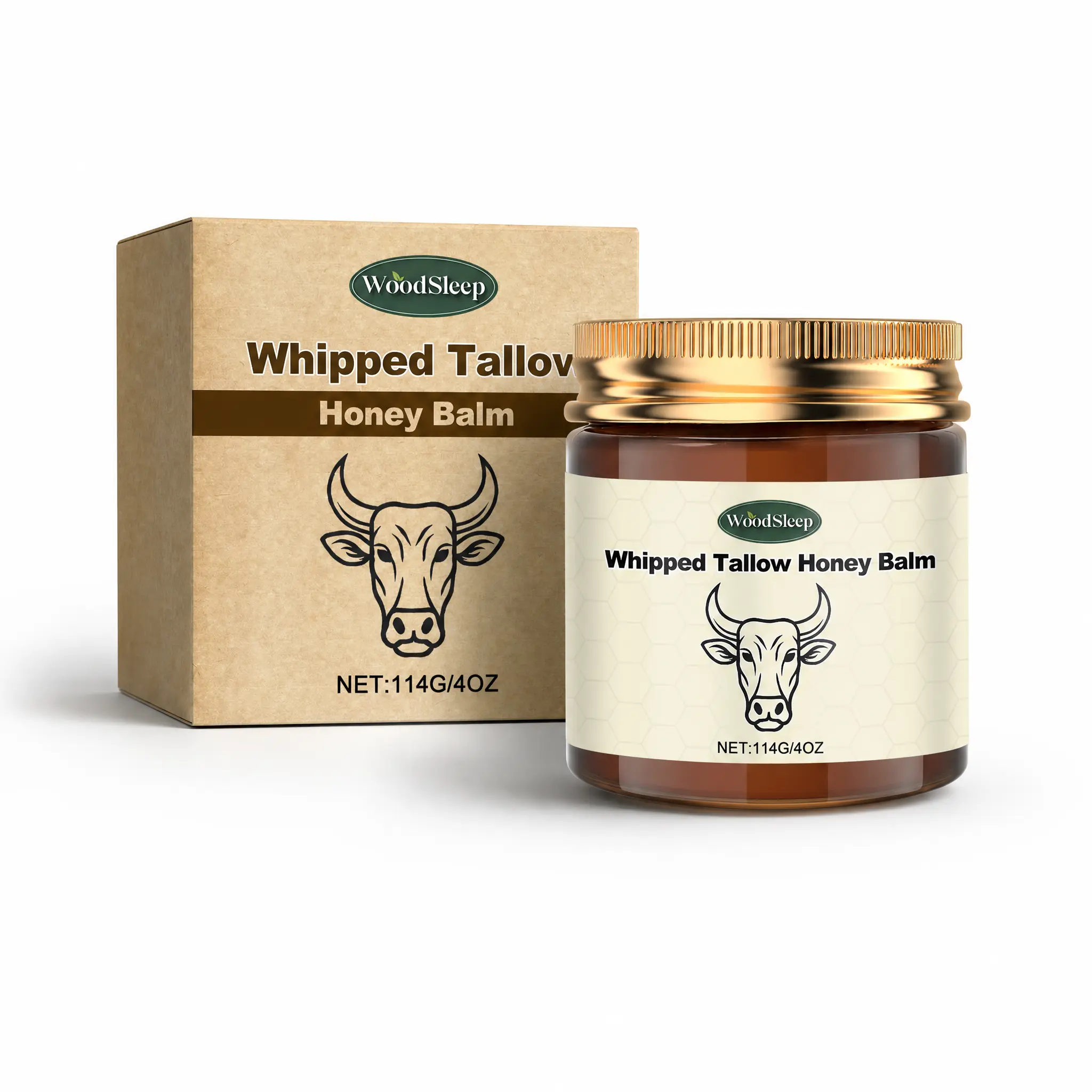 Whipped Tallow Honey Beauty Balm - Natural Tallow Body Care Products, Hydrating Nourishing Essential Face & Body Moisturizer for Female Dry & Sensitive Skin Repair (Multi-Pack Option), Moisture, Adults