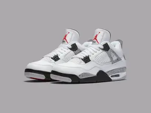 Nike Air Jordan 4 Retro White Cement FV5029-100 Men's Shoes NEW Athletic Sneakers