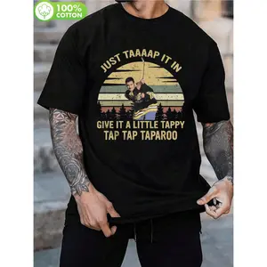 100% Cotton Golf Gift T-Shirt For Men and Women Vintage Happy Gilmore Movie Tee With Tap Taparoo Quote - Relaxed Fit Unisex T-Shirt For Casual Wear And Gym Activities - Funny Film Fan Gift