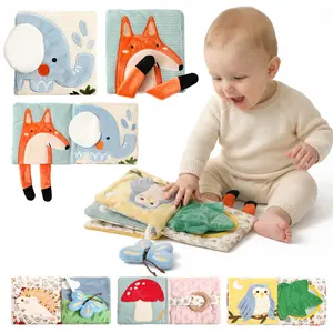 Soft Baby Book Sensory Books for Babies Newborn Infant Toys with Touch and Feel, Crinkle Pages, Mirror, Textures Early Learning Toy Gift for Tummy Time & Sensory Development Mothers Day Gift Summervibes