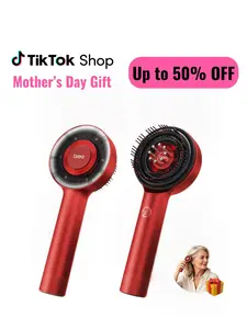 [Mother's Day Gift] Breo Scalp3 Scalp Massaging Brush Hair Oil Applicator Oil Dispenser Hair Growth Stimulator Scalp Massager Hair Growth Waterproof Head Massager Hair Oil Massaging Red Light Therapy
