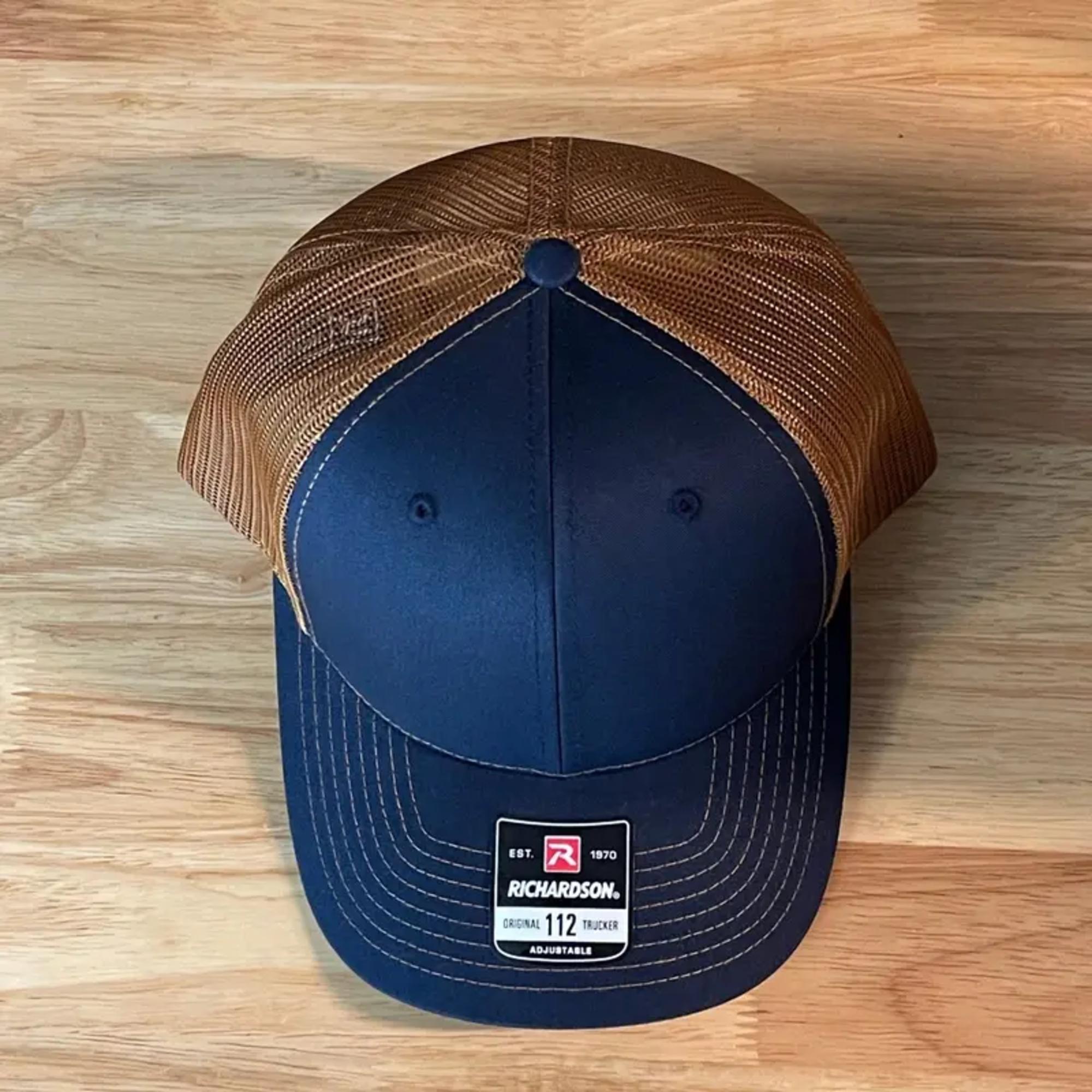 American Flag Man Of God Cross Christian SnapBack Trucker Hat Leather Patch