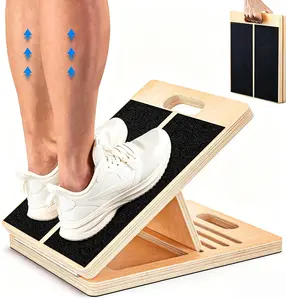 Father’s Day Summer Vibes Gifts Wooden Adjustable Slant Board, 300 Lbs Portable Calf Stretcher for Squats Physical Therapy, Relief for Ankle Heel Knee Leg
