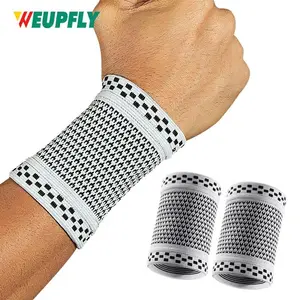 2PCS Compression Wrist Sleeve Compression Wrist Brace Wrist Supports for Men and Women Tennis, Sport, Fitness