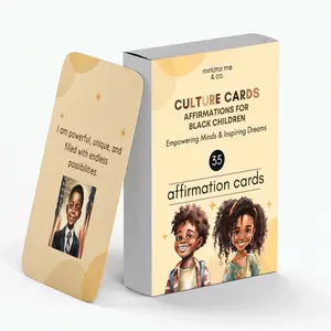 Mindful Me and Co. Empowering Affirmation Cards for Black Children – Boost Confidence & Self-Esteem for Boys and Girls, 35 Daily Affirmations