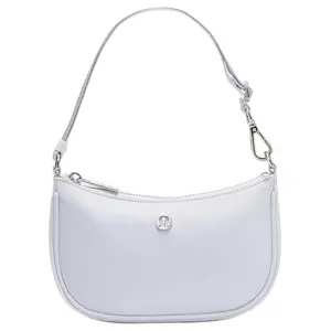 Lululemon City Essentials 1L Recycled Nylon Mini Crossbody Bag for Women, Adjustable Strap, Starch Blue