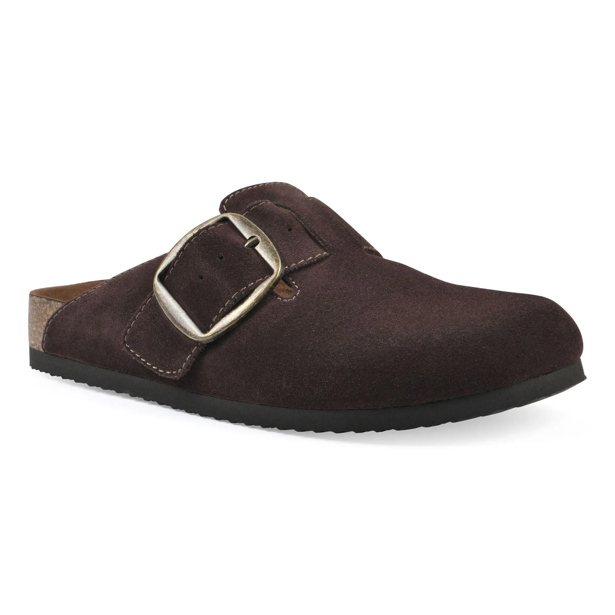 White Mountain Suede Slip On Clog - Big Easy