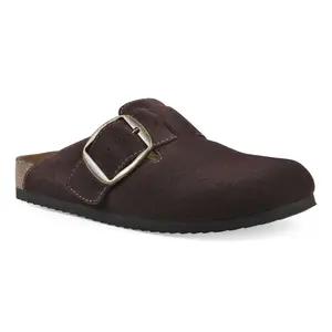 White Mountain Suede Slip On Clog - Big Easy