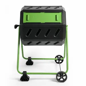 Dual Chamber Tumbling Compost Bin 37Gal
