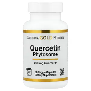 California Gold Nutrition Quercetin Phytosome Quercefit®, 250 mg, 60 Veggie Capsules