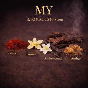 MY B. Rouge Scent 540 - Luxurious Amber Floral Unisex Fragrance.