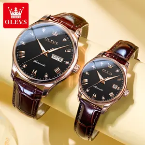 Romantic and luxurious couple watch pair OLEVS brand popular temperament luminous waterproof high-end watch
