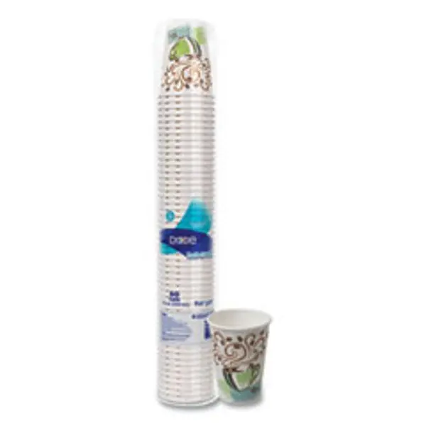 Dixie DXE5342CDPK Perfectouch Disposable 12 oz Paper Hot Cups - Cost-Efficient, Fingers Cool for Coffee Haze, Pack of 50