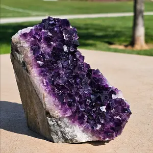 High Quality Amethyst Freeform with Cut base