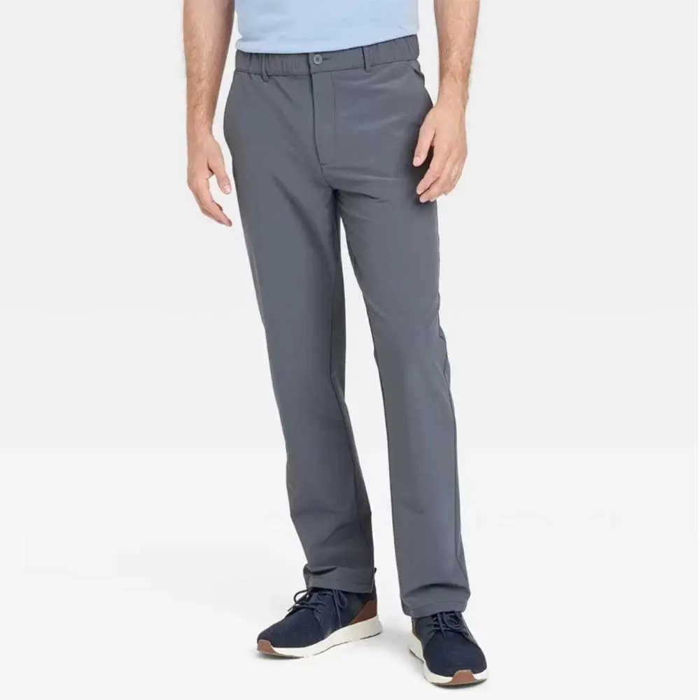 Men's Relaxed Travel Trousers - Goodfellow & Co Gray XXL