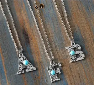 Western Inspired Trendy Initial Women's Necklace