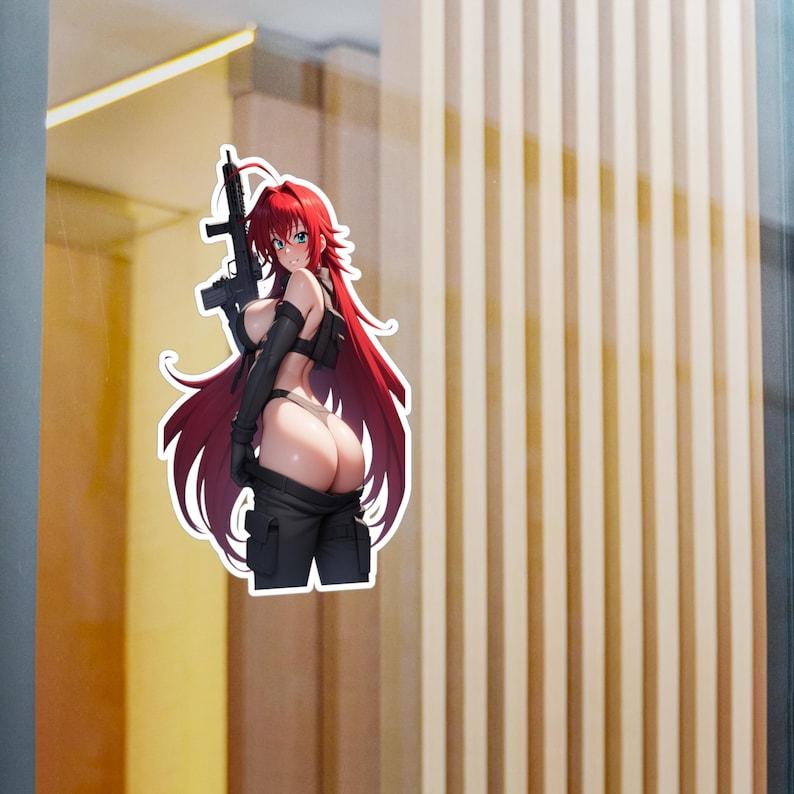 Rias Gremory Vinyl Decal: High School Anime, Tactical Army Girl
