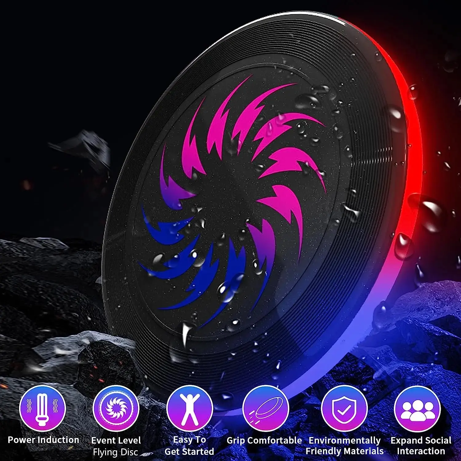 Better Home Essentials, LED Frisbee, Golf Disk, Flying Disk