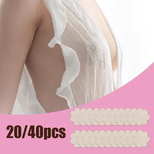 Breathable Disposable Breast Petals 20/40Pcs, Enlarge Size Ultra-Thin Seamless Nipple Covers for Women, Sweatproof Anti-Slip Sticky Bra Cups for Daily Wear & Sports