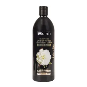 Tahe Blumin Shampoo with Activated Charcoal and Camellia Extract, ideal for dry hair with oily roots, 1000 ml