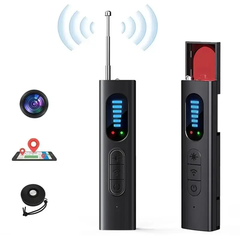 Hidden Camera Detectors,Bug Spy Camera Finder,Infrared RF GPS Tracker Listening，Devices Anti-Spy Detector with Viewfinder,5 Modes & 5 Levels Sensitivity for Travel Hotel Airbnb Office Bathroom