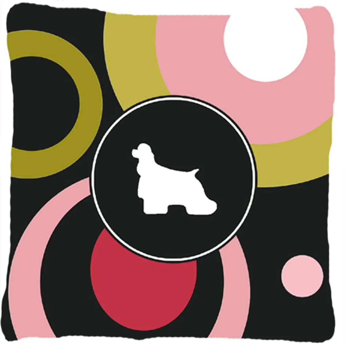 212 MAIN Cocker Spaniel Decorative Pillow - Heavyweight Polyester Cushion, Machine-Washable, Fade-Resistant, Stain-Resistant, Indoor/Outdoor Decorative Accessories