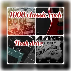 1000 classic rock music usb