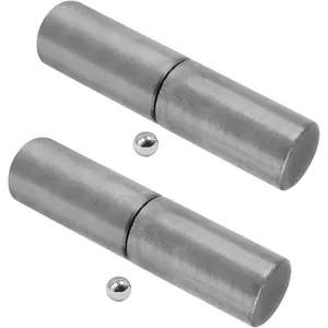 4 PCS Weldable Barrel Hinges 4⅛ x 3/4 inch Gate Hinges Weld On Bullet Hinges Ball Bearing Detachable Hinge for Swing Door,Trailer Ramp (2 Pcs)