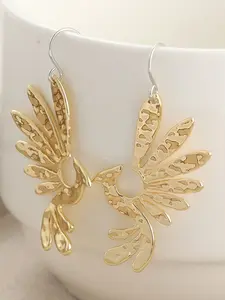 Fashion Handmade Simple Design Antique Bird Pendant Earrings, Vintage Dangle Earrings for Women, Casual Style, All Seasons