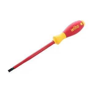 Wiha Tools 32039 Insulated Slotted Screwdriver, 6.5 mm x 150 mm