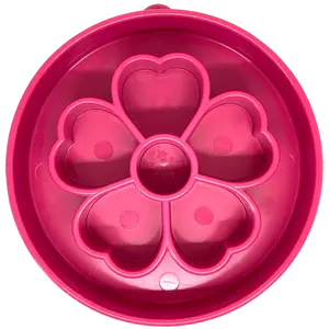 Flower Design eBowl Enrichment Slow Feeder Bowl for Dogs Pink & Purple Segmented Design for Healthy Eating Mental Stimulation & Gut Health Polypropylene