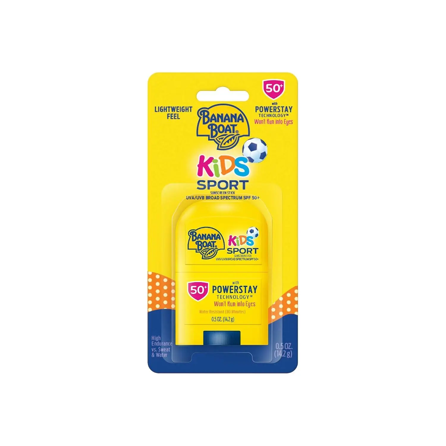Banana Boat Sport Kids Sunscreen Stick SPF 50, 0.5 oz