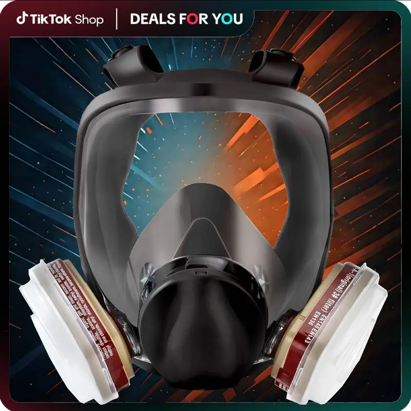 Professional 6800 Respirator Mask – Eccosafe Dual Filter Design for Safe Breathing