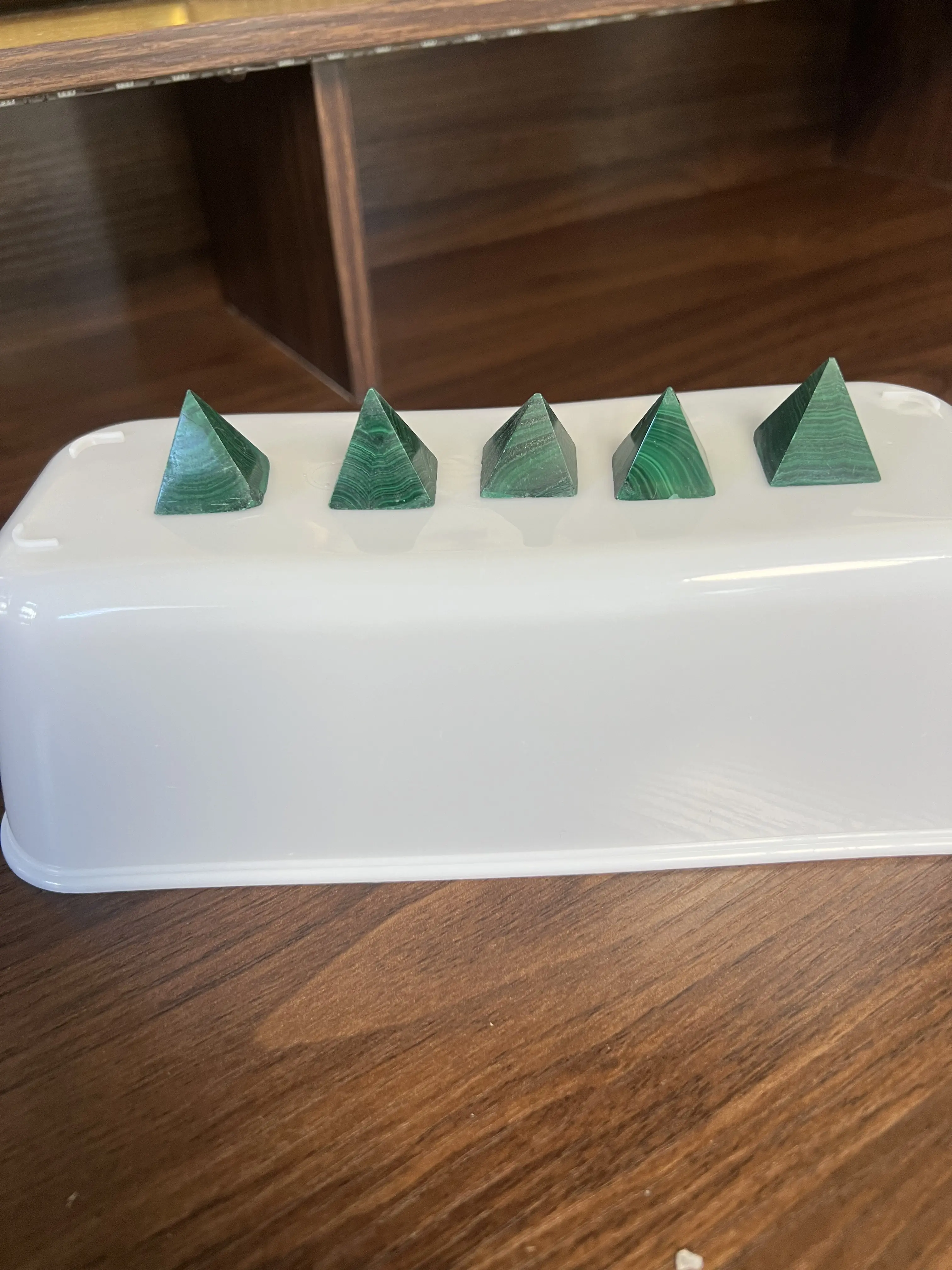 Natural Malachite Carved Pyramid — Intuitively Selected, NATURAL CRYSTAL