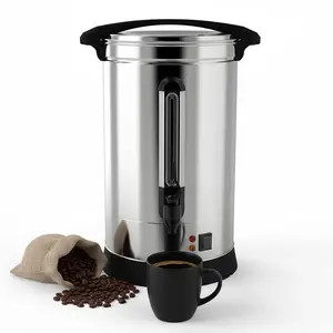 120/100 Cup Coffee Urn – 14L/3.8Gal & 18L/4.8Gal Large Capacity Stainless Steel Hot Beverage Dispenser, Fast Brew Rapid Extraction Commercial Coffee Maker for Party, Buffet, Catering