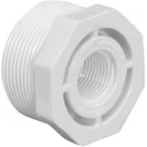 Lasco Fittings  1.5 in. Male Pipe Thread x 1.25 in. Female Pipe Thread PVC Reducer