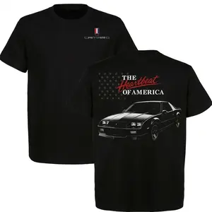 [MADE IN US] Camaro Heartbeat of America Shirt, Classic Muscle Car Graphic Shirt, Vintage Camaro Racing Shirt, American Muscle Car Shirt for Camaro Fans