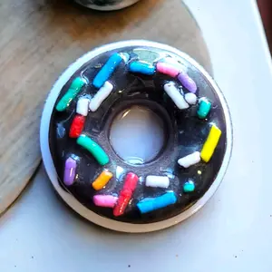 Chocolate Donut Phone Grip, Sprinkle Doughnut Phone Grip, Scented