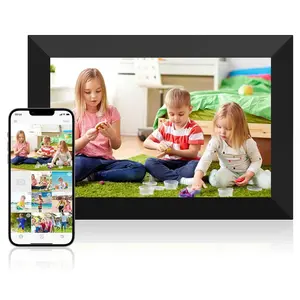 10.1 Inch WiFi Digital Picture Frame, 1280x800 HD IPS Touch Screen Cloud Smart Photo Frames, Auto Rotation, Wall Mountable, Share Photos Or Videos for Via APP