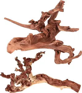Natural Large Coral Driftwood for Aquarium Reptile, Driftwood Branch 9-14" 2 Pcs, Fish Tank Decoration-